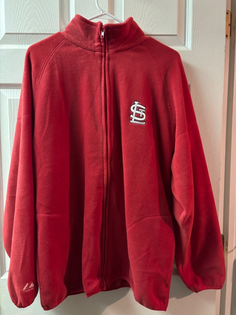 Majestic St. Louis Cardinals Red Zipup - Size L